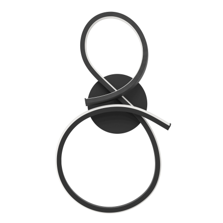 Aplica EGLO Serpins 901268 LED 11,4W 3000K 1400lm 220-240V,50/60Hz L 205mm x H 400mm aluminiu/otel negru plastic alb IP20 [4]