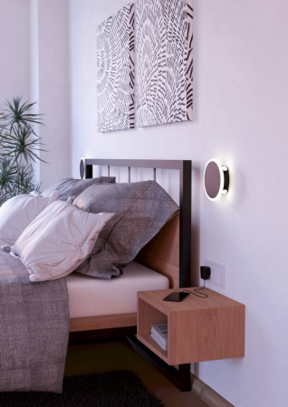 Aplica EGLO Talamello 1 901585 LED 12W 3000K 1450lm 220-240V,50/60Hz Ø170mm aluminiu negru plastic alb IP20 [3]