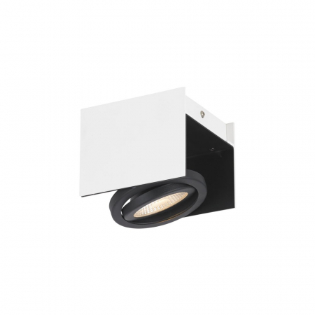 EGLO INTERIOR - Aplica EGLO VIDAGO 39315, LED 1X5.4W 510lm 3000K, Aluminiu, Otel, Alb, Negru