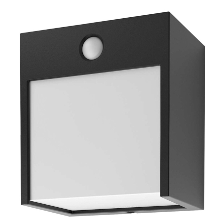 Aplice - Aplica exterior cu senzor Rabalux Balimo LED 12W 560lm 4000KK aluminiu mat black stil modern, IP44 7478