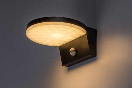 Aplica exterior cu senzor Rabalux Batida LED 9W 900lm 2700KK, 4000KK, 6500KK plastic black stil modern, IP54 77119 [2]