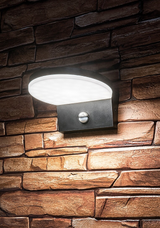 Aplica exterior cu senzor Rabalux Batida LED 9W 900lm 2700KK, 4000KK, 6500KK plastic black stil modern, IP54 77119 [6]