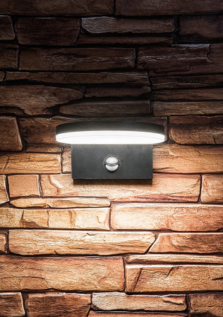 Aplica exterior cu senzor Rabalux Batida LED 9W 900lm 2700KK, 4000KK, 6500KK plastic black stil modern, IP54 77119 [7]