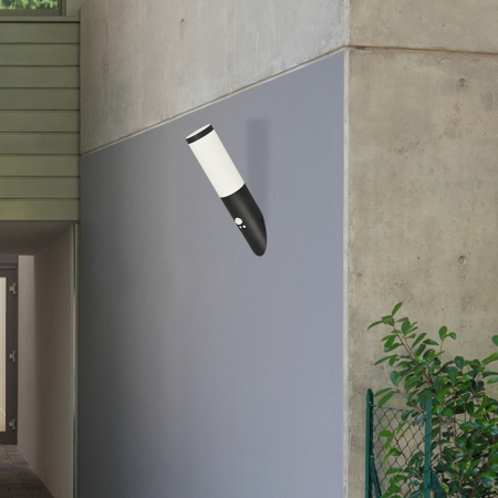 Aplica exterior cu senzor Rabalux Black torch E27 otel inoxidabil mat black stil modern, IP44 8146 [4]