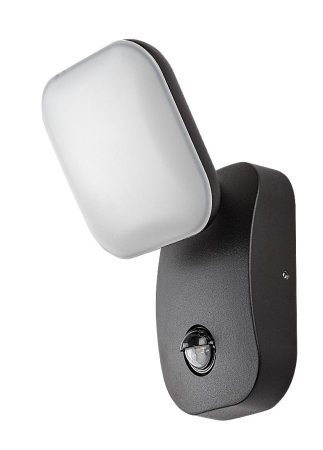 Aplica exterior cu senzor Rabalux Odiel LED 12W 850lm 3000KK aluminiu black stil modern, IP44 77058 [1]