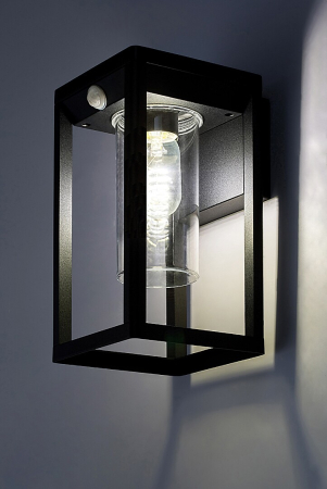 Aplica exterior cu senzor Rabalux Zernest E27 aluminiu black stil modern, IP54 77086 [2]