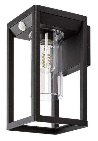 Aplica exterior cu senzor Rabalux Zernest E27 aluminiu black stil modern, IP54 77086 [1]