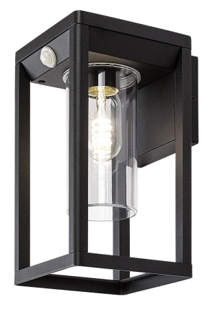 Aplice - Aplica exterior cu senzor Rabalux Zernest E27 aluminiu black stil modern, IP54 77086