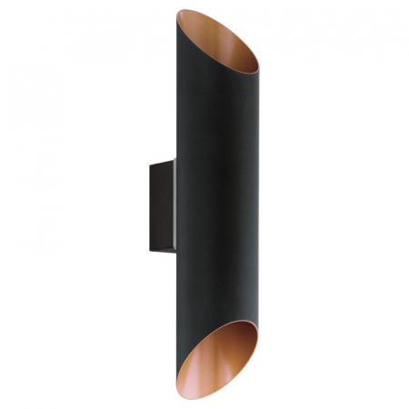 Aplice - Aplica exterior EGLO AGOLADA 94804, LED 2x3,7W 640lm 3000k, Negru/Cupru