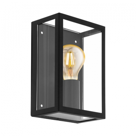 ILUMINAT EXTERIOR - Aplica exterior EGLO ALAMONTE 94831, E27 1x60W, Otel zincat/Negru