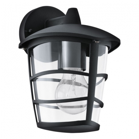 BLACK FRIDAY 2024 - Aplica exterior EGLO ALORIA 93098, E27 1x60W, Aluminiu turnat/Negru