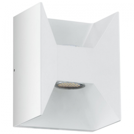 ILUMINAT EXTERIOR - Aplica exterior EGLO MORINO 93318, LED 2x2,5W 360lm 3000k, Aluminiu turnat/Alb