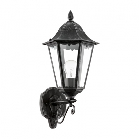 ILUMINAT EXTERIOR - Aplica exterior EGLO NAVEDO 93457, E27 1x60W, Aluminiu turnat/Negru