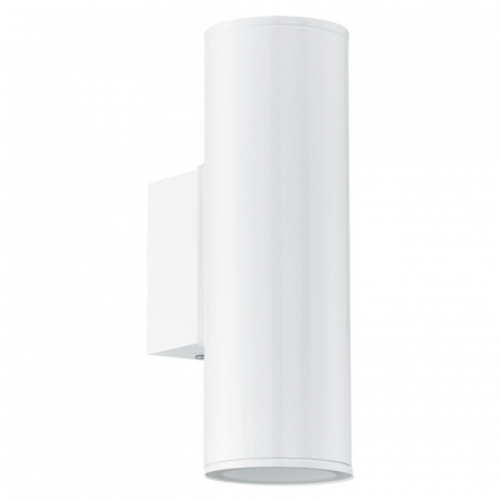 ILUMINAT EXTERIOR - Aplica exterior EGLO RIGA 94101, GU10-LED 2x3W 480lm 3000k, Otel/Alb, H200mm
