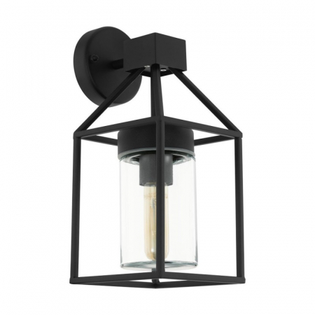 BLACK FRIDAY 2024 - Aplica exterior EGLO TRECATE 97296, E27 1x60W, Otel/Negru