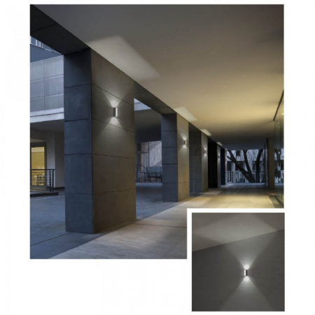 Aplica exterior Ivar 90114, gri inchis. LED, 8W, 583 lumeni, alb cald 3000K [1]