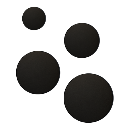 Aplică exterior Milagro Disk  9W 900lm 3000K / 4500K / 6500K 230V/50Hz Black Policarbonat IP65 [2]