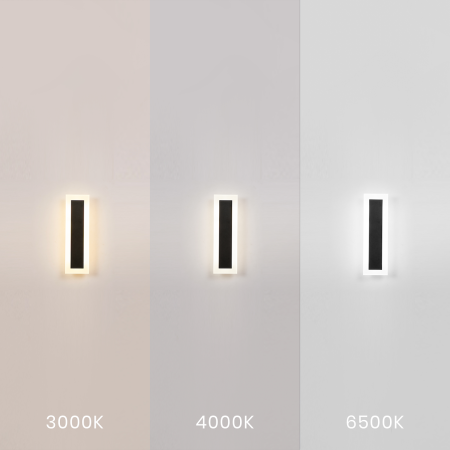 Aplică exterior Milagro Wow  10W 1100lm variabilă 3000K / 4000K / 6500K 230V/50Hz Black Metal & Acril IP54 [2]