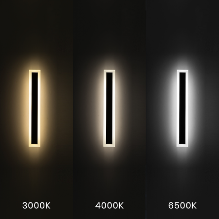 Aplică exterior Milagro Wow  20W 2250lm variabilă 3000K / 4000K / 6500K 230V/50Hz Black Metal & Acril IP54 [1]