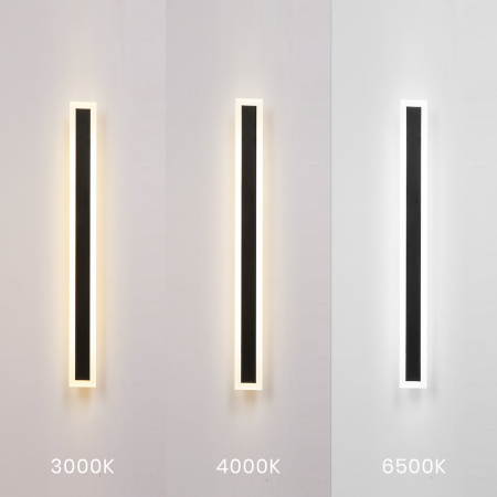 Aplică exterior Milagro Wow  25W 2750lm variabilă 3000K / 4000K / 6500K 230V/50Hz Black Metal & Acril IP54 [2]