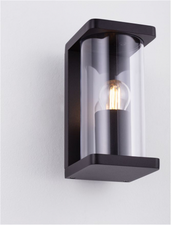 Aplica exterior Nova Luce ADORAY 9030579 E27 1x12W    Sandy Black Die-Casting Aluminium & Clear Polycarbonate   IP65 [7]