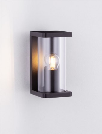 Aplica exterior Nova Luce ADORAY 9030579 E27 1x12W    Sandy Black Die-Casting Aluminium & Clear Polycarbonate   IP65 [5]