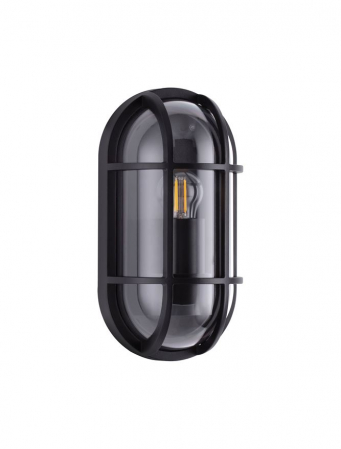ILUMINAT EXTERIOR - Aplica exterior Nova Luce AMEL 9030578 E27 1x12W    Sandy Black Die-Casting Aluminium & Clear Polycarbonate   IP65