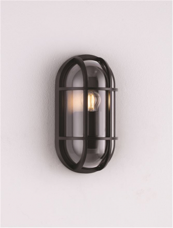 Aplica exterior Nova Luce AMEL 9030578 E27 1x12W    Sandy Black Die-Casting Aluminium & Clear Polycarbonate   IP65 [4]