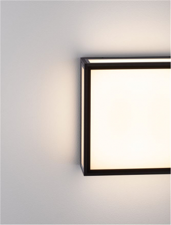 Aplica exterior Nova Luce ASTRAL 9030630 LED 16W 3000K 948lm Sandy Black Die-Casting Aluminium & Clear Glass   IP65 [6]