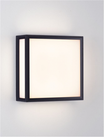 Aplica exterior Nova Luce ASTRAL 9030630 LED 16W 3000K 948lm Sandy Black Die-Casting Aluminium & Clear Glass   IP65 [3]
