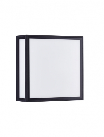 ILUMINAT EXTERIOR - Aplica exterior Nova Luce ASTRAL 9030630 LED 16W 3000K 948lm Sandy Black Die-Casting Aluminium & Clear Glass   IP65