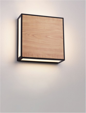 Aplica exterior Nova Luce ASTRAL 9030631 LED 16W 3000K 374lm Sandy Black Die-Casting Aluminium & Clear Glass   IP65 [5]