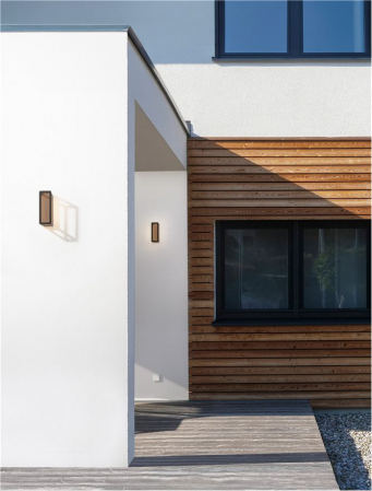 Aplica exterior Nova Luce COSMIC 9030592 LED 9W 3000K 255lm Sandy Black Die-Casting Aluminium & Polycarbonate Frost   IP65