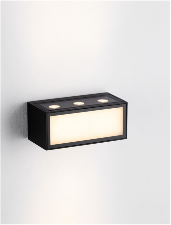 Aplica exterior Nova Luce INGA 9030593 LED 11W 3000K 875lm Sandy Black Die-Casting Aluminium & Clear Glass   IP65 [6]