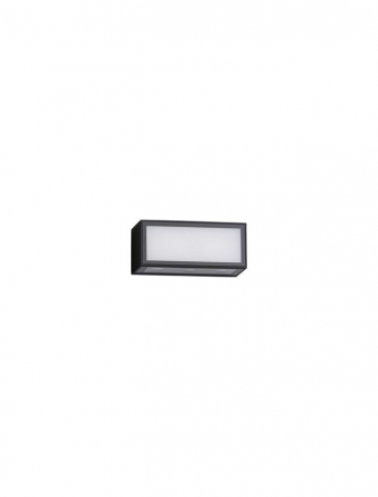 ILUMINAT EXTERIOR - Aplica exterior Nova Luce INGA 9030593 LED 11W 3000K 875lm Sandy Black Die-Casting Aluminium & Clear Glass   IP65