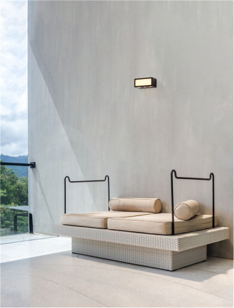 Aplica exterior Nova Luce INGA 9030593 LED 11W 3000K 875lm Sandy Black Die-Casting Aluminium & Clear Glass   IP65 [2]