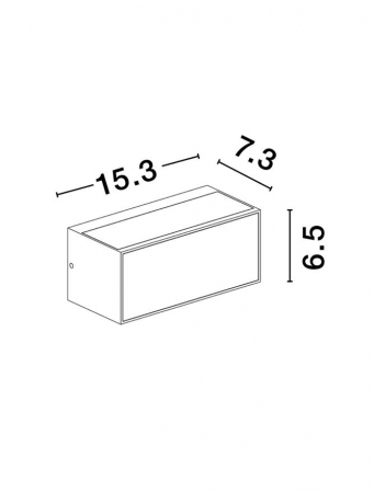 Aplica exterior Nova Luce INGA 9030594 LED 11W 3000K 875lm Sandy Rust BroW n Die-Casting Aluminium & Clear Glass   IP65 [1]