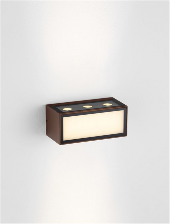 Aplica exterior Nova Luce INGA 9030594 LED 11W 3000K 875lm Sandy Rust BroW n Die-Casting Aluminium & Clear Glass   IP65 [5]