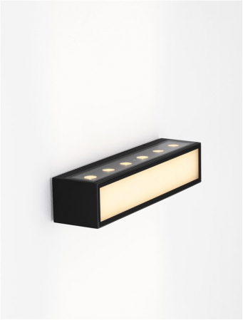 Aplica exterior Nova Luce INGA 9030595 LED 18W 3000K 1484lm Sandy Black Die-Casting Aluminium & Clear Glass   IP65 [6]