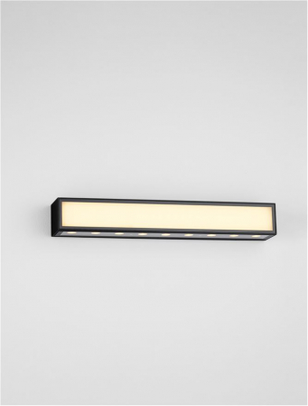 Aplica exterior Nova Luce INGA 9030596 LED 31W 3000K 3028lm Sandy Black Die-Casting Aluminium & Clear Glass   IP65 [4]