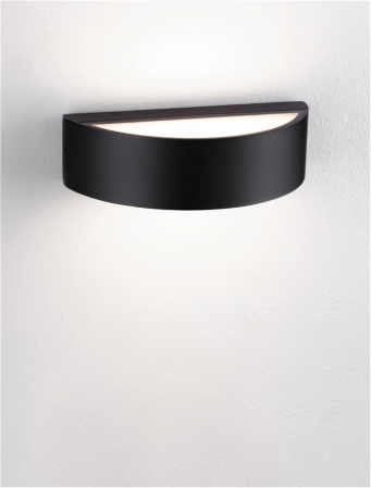 Aplica exterior Nova Luce NECTAR 9030576 LED 9W 3000K 468lm Sandy Black Die-Casting Aluminium & Clear Glass   IP65 [6]