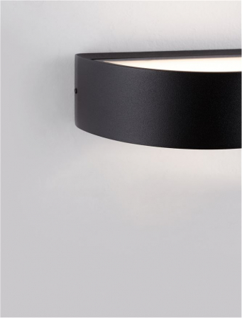 Aplica exterior Nova Luce NECTAR 9030576 LED 9W 3000K 468lm Sandy Black Die-Casting Aluminium & Clear Glass   IP65 [7]