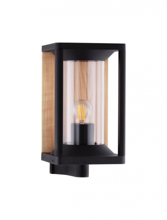 ILUMINAT EXTERIOR - Aplica exterior Nova Luce PACIFIC 9030601 E27 1x12W    Sandy Black Die-Casting Aluminium & Clear Polycarbonate   IP65