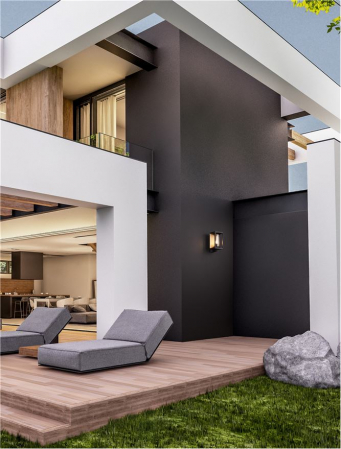 Aplica exterior Nova Luce PACIFIC 9030601 E27 1x12W    Sandy Black Die-Casting Aluminium & Clear Polycarbonate   IP65 [2]