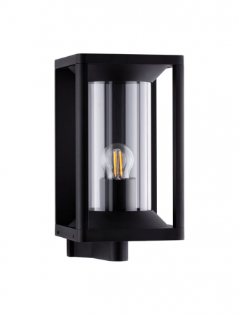 ILUMINAT EXTERIOR - Aplica exterior Nova Luce PACIFIC 9030602 E27 1x12W    Sandy Black Die-Casting Aluminium & Clear Polycarbonate   IP65