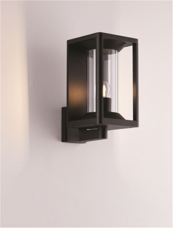 Aplica exterior Nova Luce PACIFIC 9030602 E27 1x12W    Sandy Black Die-Casting Aluminium & Clear Polycarbonate   IP65 [6]