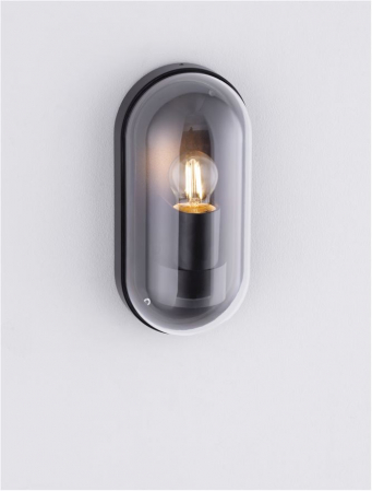 Aplica exterior Nova Luce RAFIC 9030577 E27 1x12W    Sandy Black Die-Casting Aluminium & Clear Polycarbonate   IP65 [8]