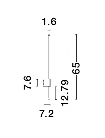 Aplica exterior Nova Luce RIDGE 9923406 LED 12W 3000K 1073lm Sandy Black Aluminium  IP65 [1]