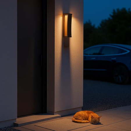 Aplica exterior Rabalux Bradu LED 12W 890lm 3000KK metal brown stil modern, IP65 77068 [7]