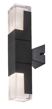 Aplice - Aplica exterior Rabalux Darvas LED 12W 830lm 2700KK/4000KK/6000K aluminiu black stil modern, IP54 77127